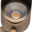 Foco LED latón 12V 6W bronce blanco cálido para exteriores