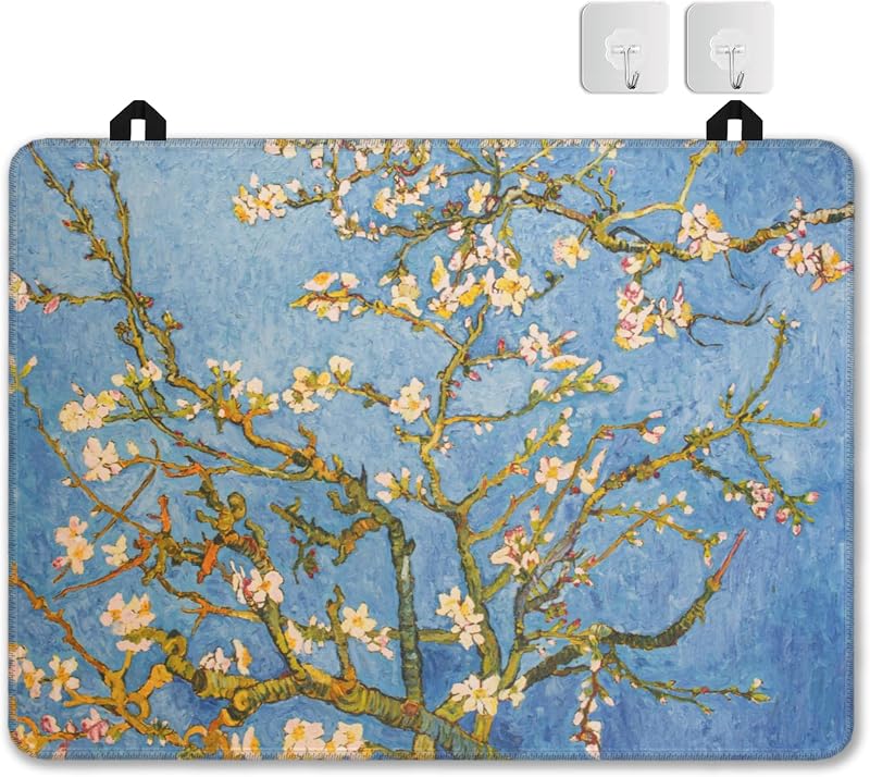 Cubiertas estufa eléctrica con árbol almendra decoración navideña