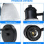 2 Pzas Apliques Pared Luces Tocador Negro Mate Vidrio