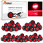 Luz indicadora LED roja botón marcador lateral 12V