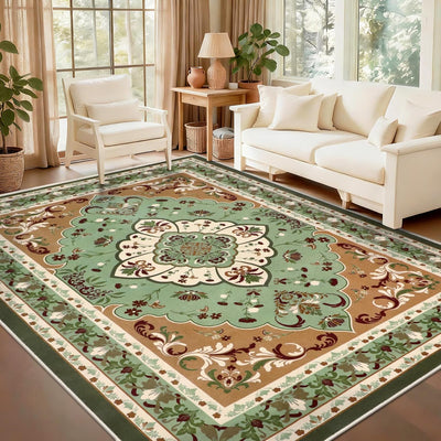 Alfombra sala de estar 5x7pulg antideslizante vintage
