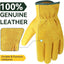 Guantes cuero jardín EN388 2143X agarre flexible transpirables