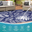 Alfombra exterior impermeable paja plástico 6x9ft blanco