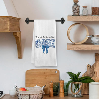 Regalo para abuela Gigi platos cocina toallas té