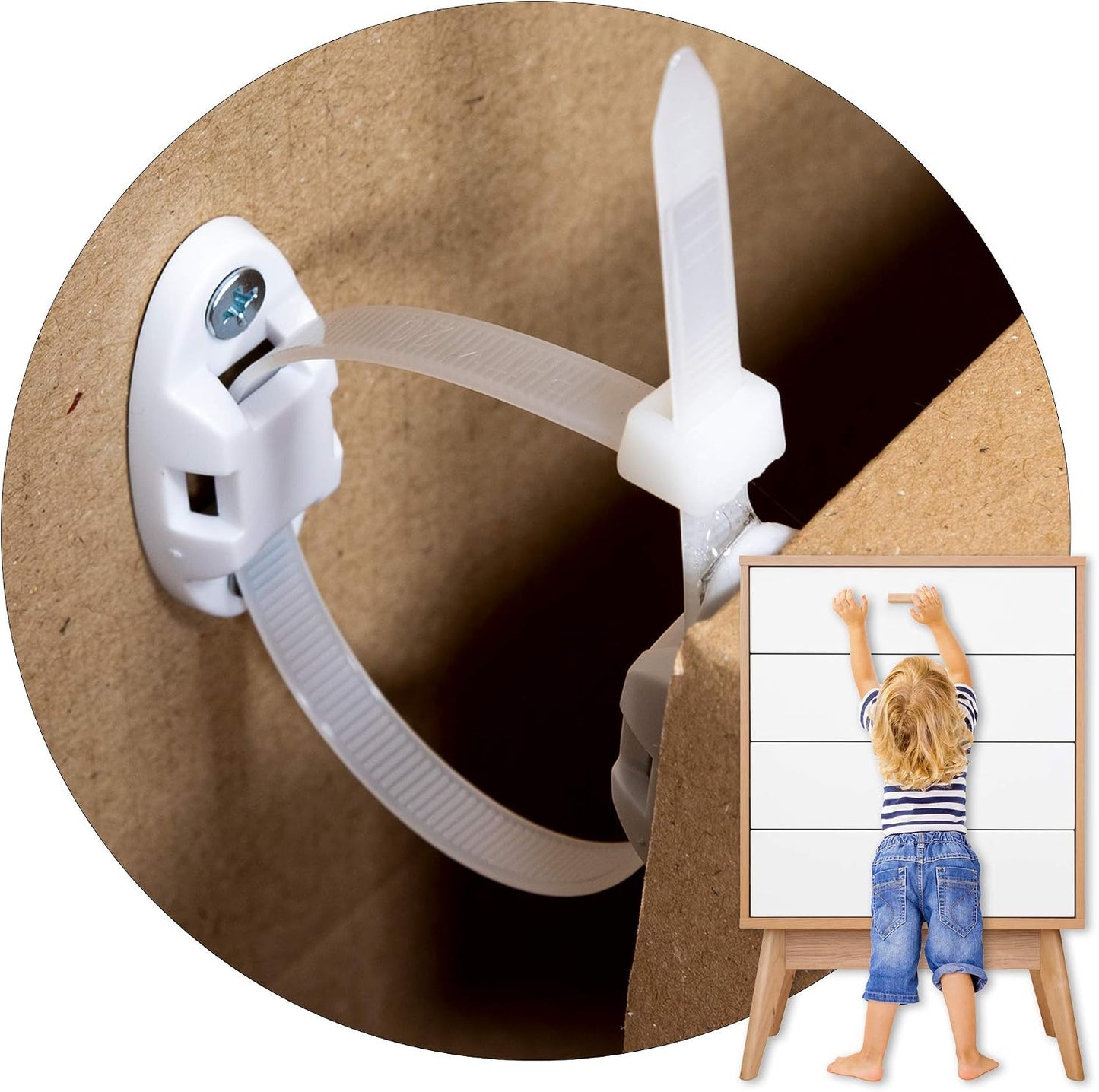 12 Anclajes Seguridad Muebles Pared Estanterias
