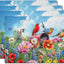4 Manteles Rectangulares 12x18pulg Diseño Pájaros y Mariposas