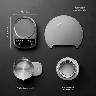 Báscula magnética de café MagAttach con temporizador