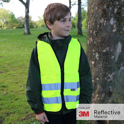 Chaleco seguridad alta visibilidad niños con cremallera 3M