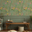 Papel tapiz floral vintage 17.7x354" remov.