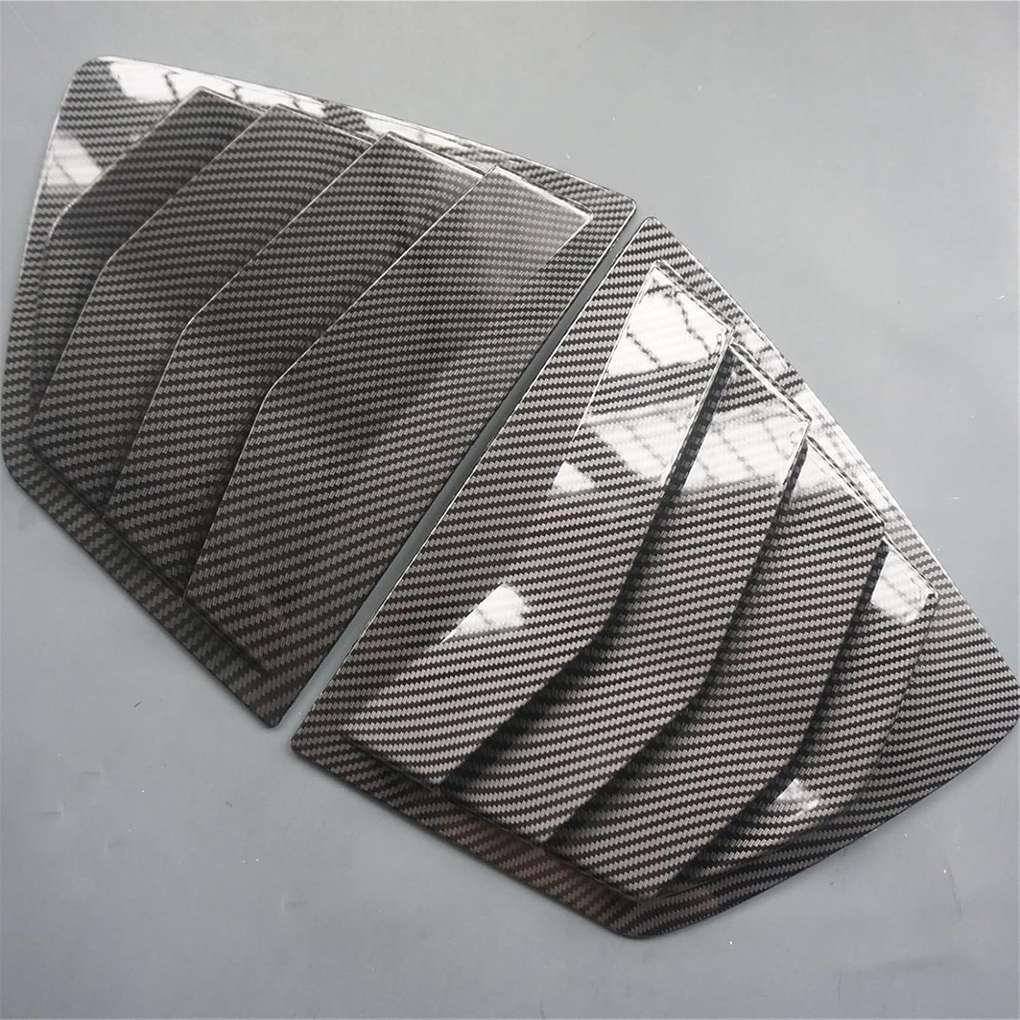 2 Paneles Fibra Carbono Estilo Deportivo Ventana Honda