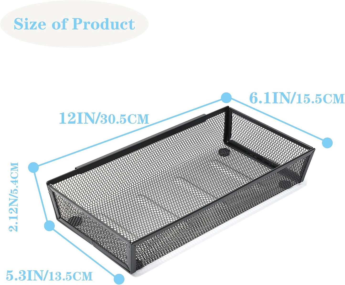 Organiz. cubiertos malla para cajón 6x12" 4 Uds