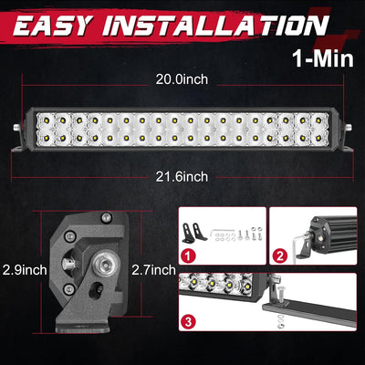 Barra LED 20" 110W para camioneta ATV UTV