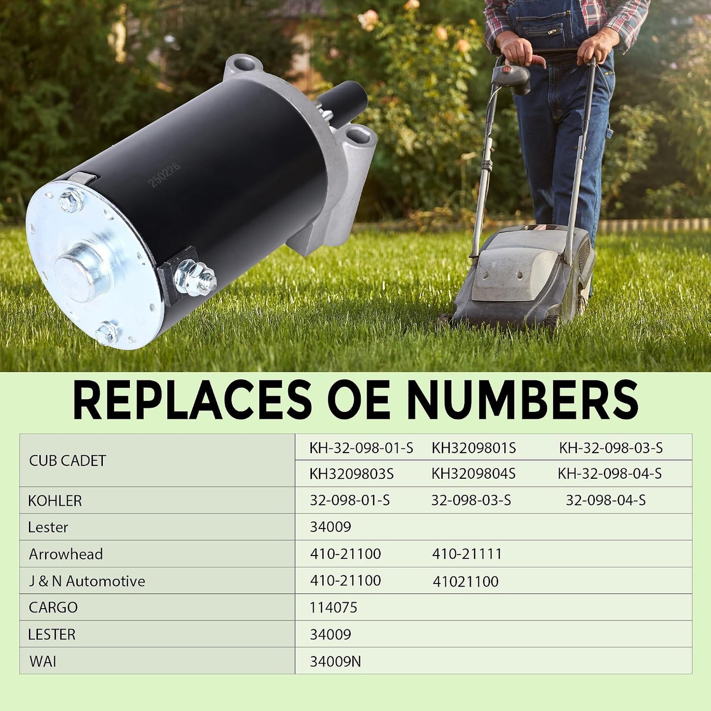 Reemplazo Kohler Starter 7000 Series 20HP 22HP 24HP