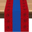 Camino mesa telaraña roja Halloween 13x72pulg patrón 2