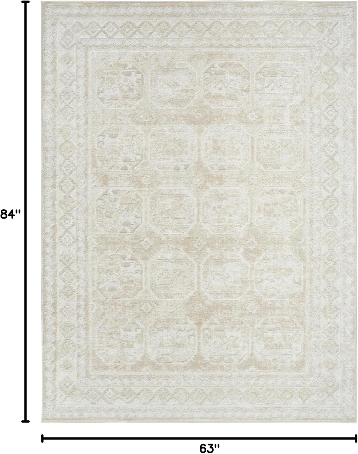 Alfombra 5x7ft para dormitorio sala comedor cocina