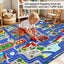 Alfombra set niños 5x6'6' antiderrap mapa carretera