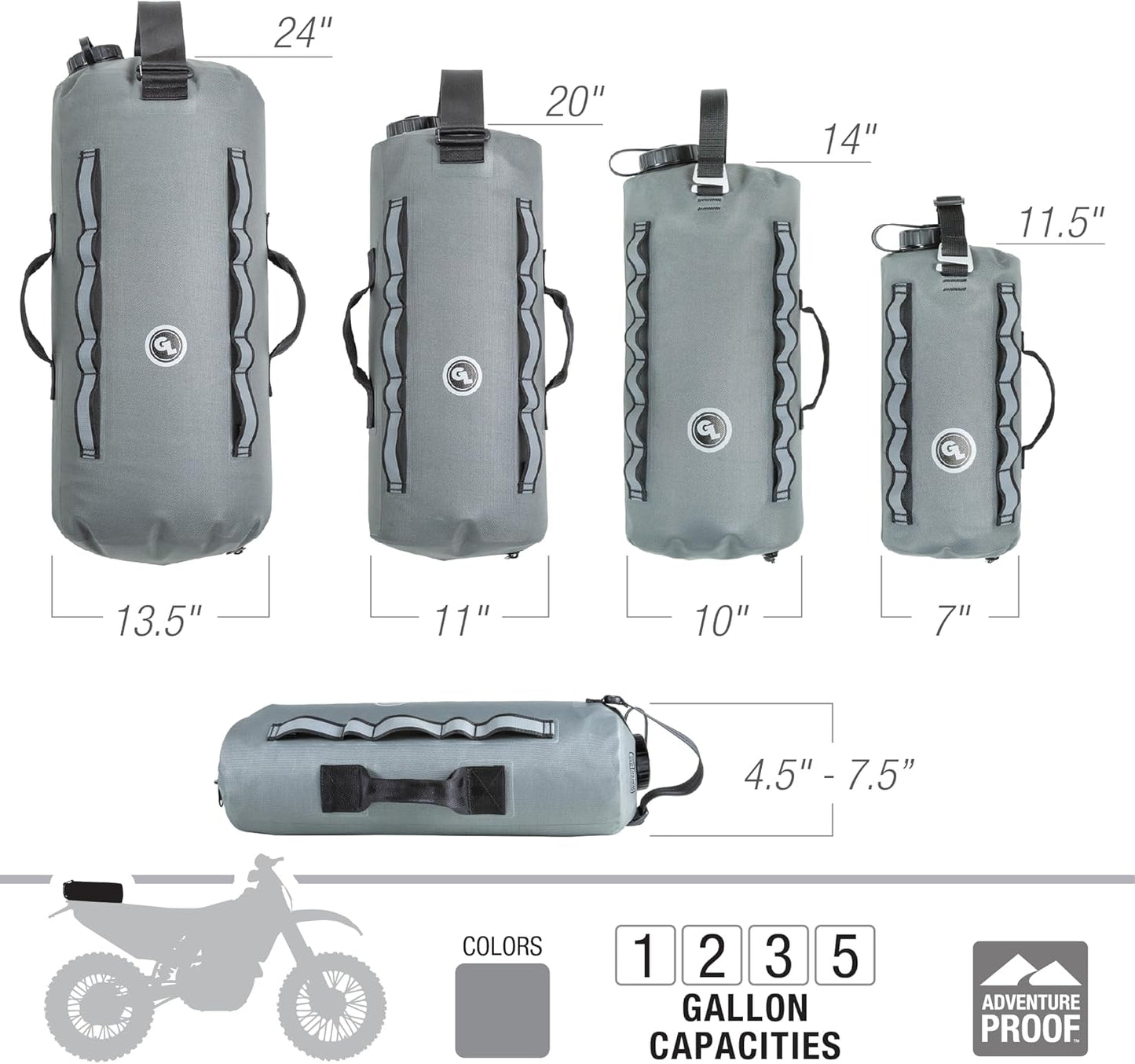 Bolsa agua plegable 3gal para cacería y cantina