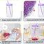 Vasos acrílicos 16oz doble pared con pajita transparente