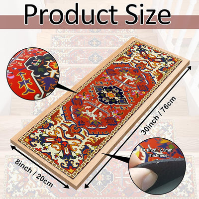 Alfombras antideslizantes escaleras 7.8x30pulg pack 15