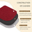 Set 2 cojines silla antideslizantes color rojo