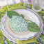 Set 12 Tarjetas Decoración Mesa Hechas EE.UU. Hortensia