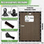 Cubierta sombra 6x20pulg para pérgola con ojales