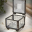 Caja anillo vitral Joyero vintage transparente