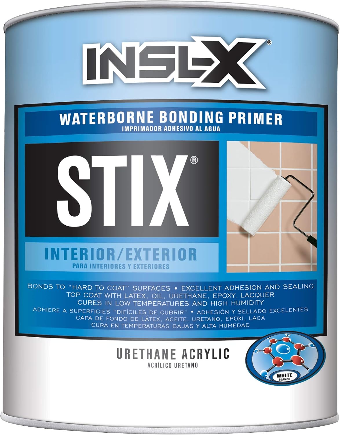 Imprimación acrílica adherente 1qt blanco
