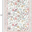Alfombra floral 8x10ft para niña antiderrap