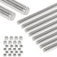 8 Pzas Varilla Roscada Acero Inox M6x255mm