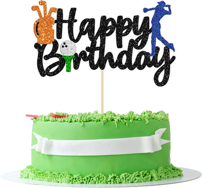 Decoración pastel golf temática deportiva para hombre y niña