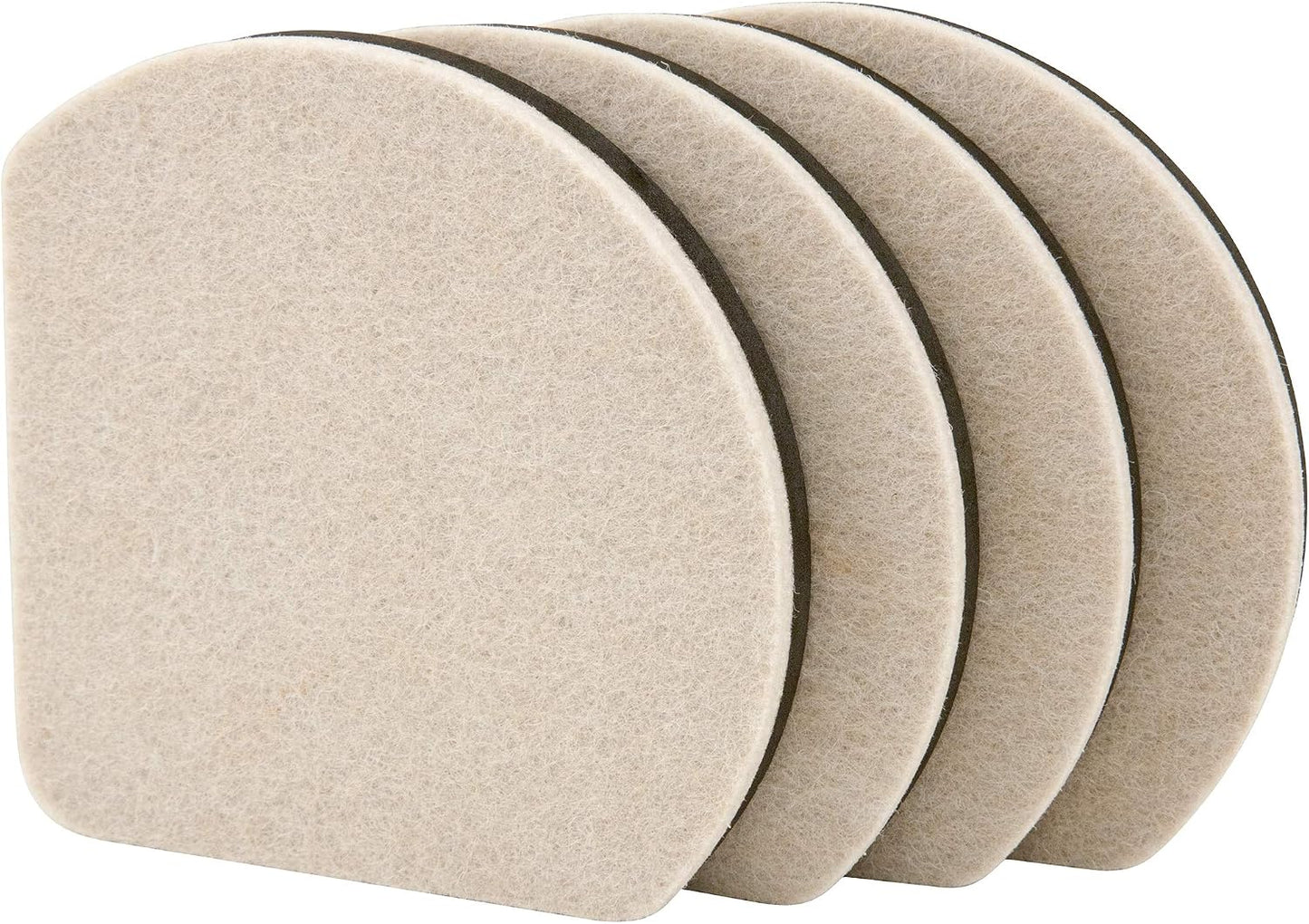 Deslizadores muebles reutilizables 5pulg beige set 4