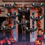 4 Murciélagos Inflables Halloween 26" Negro Exteriores