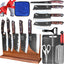 Set 9 Cuchillos Cocina Bloque Magnético Acero Alto Carbono
