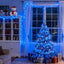 Tira luces LED azules 33pies 8modos enchufe interiores