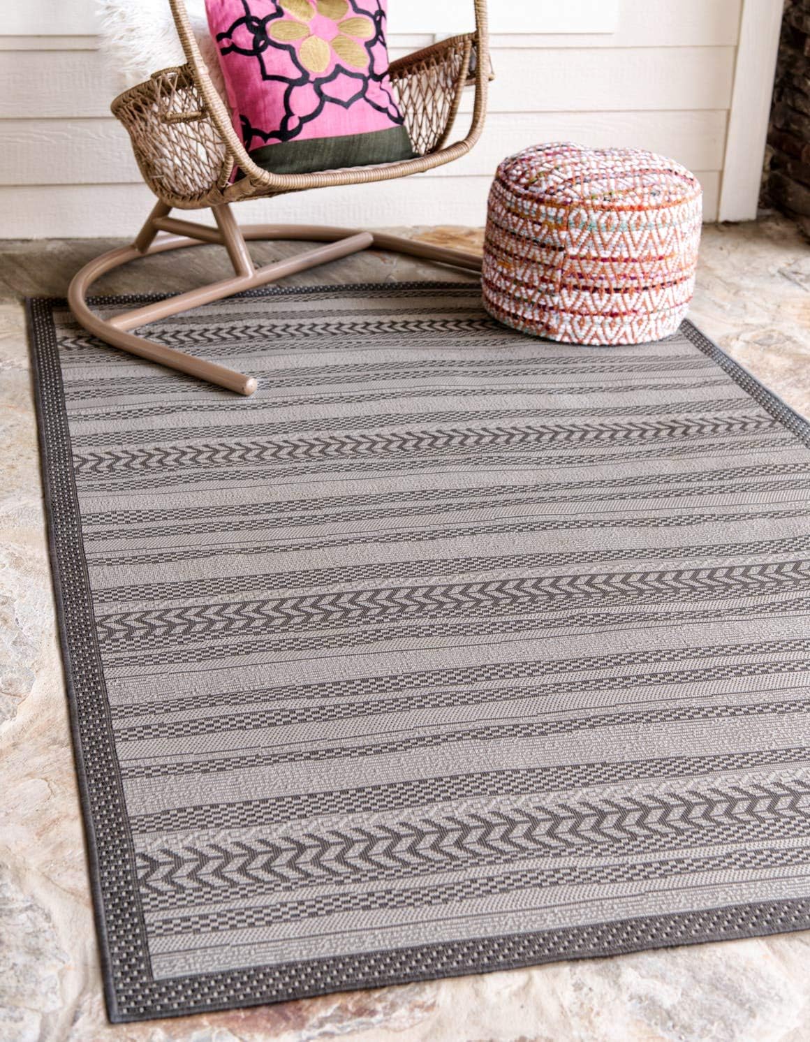 Alfombra transición marroquí beige 7x10ft interiores