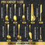 Set 36 Pzas Utensilios Acero Inox Bufé Bodas Catering