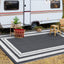 Alfombra plástico paja 8x10pulg impermeable exterior