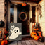 Bandera jardín Halloween fantasma doble cara 12x18