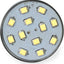 Foco LED RV 2W 275lm 10-30V 4 cuellos largos blanco frío