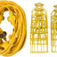 Cuerda luz temporal metal 10 luces 100ft 300V amarillo