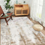 Alfombra área 3x5ft moderna beige parte trasera goma lavable