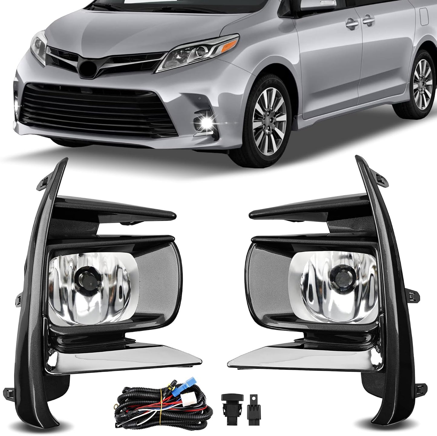 Luces antiniebla Toyota Sienna 18-19 Kit Reemplazo