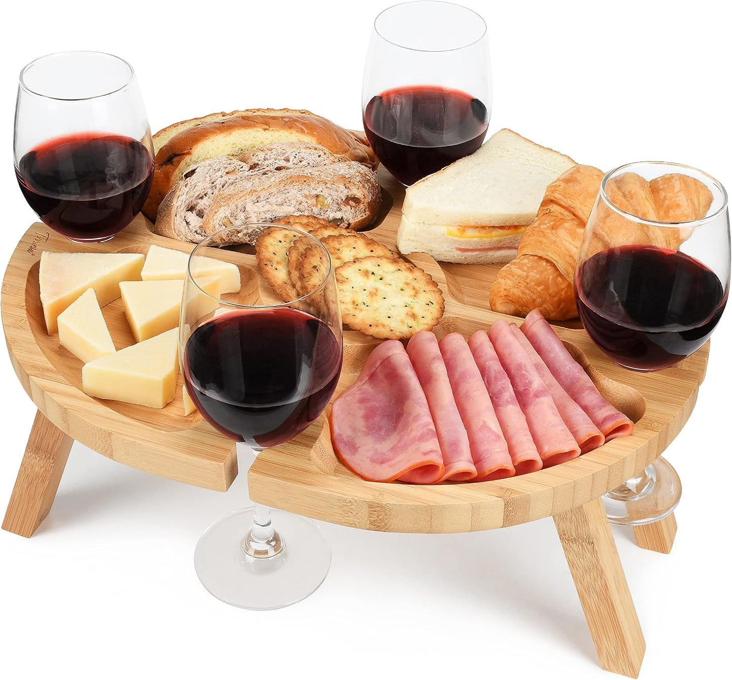 Mesa plegable para picnic vino y charcutería 15.7