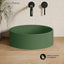 Fregadero redondo hormigón 14.5" verde mate