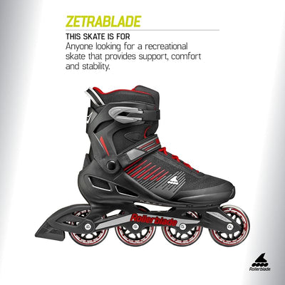 Patines en línea hombre adulto color negro plateado