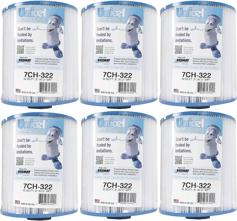 Cartucho filtro hidromasaje 32ft² 275 pliegues set 6