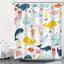 Cortina ducha niños 60x72pulg diseño delfín marino poliéster