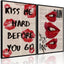 2 Pzas Arte Pared Labios Rojos Y2K 12x16pulg