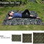 Lona impermeable camuflaje para tienda campaña 118x114in